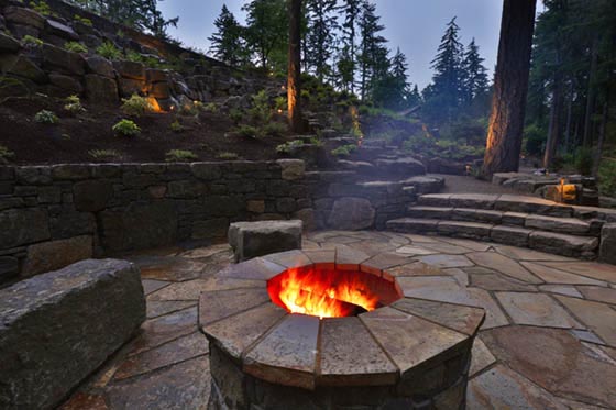 outdoor fire pit